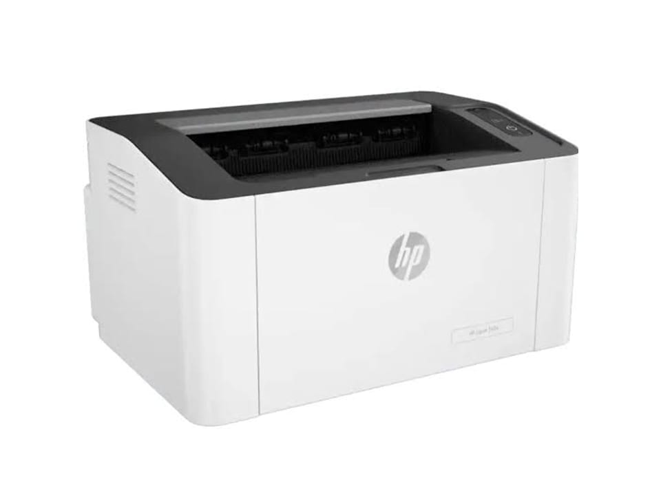 HP Laser 107A and 108A monochrome laser printers available for event equipment rental in Dubai and across the UAE from Xenial Events