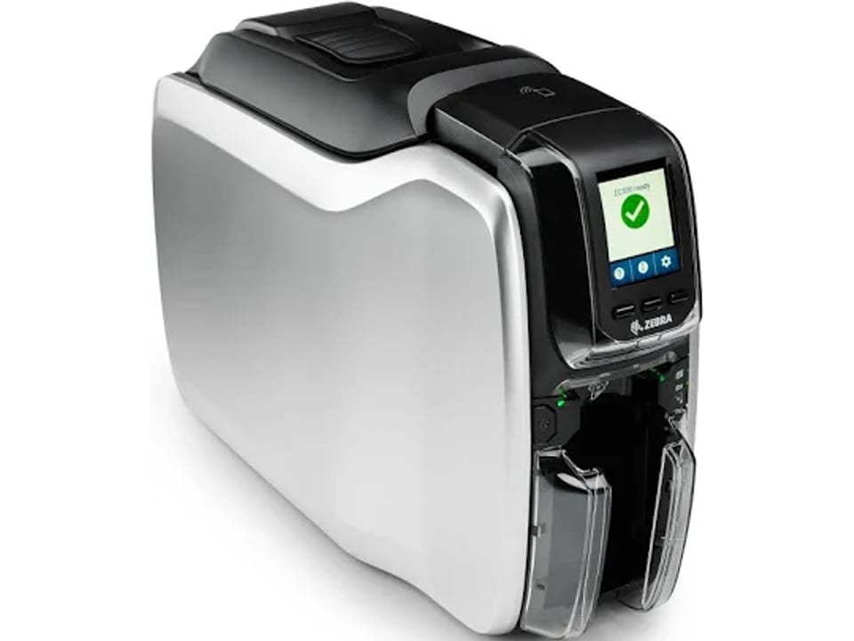 Zebra ZC300 double-sided PVC card printer available for event equipment rental in Dubai and across the UAE from Xenial Events