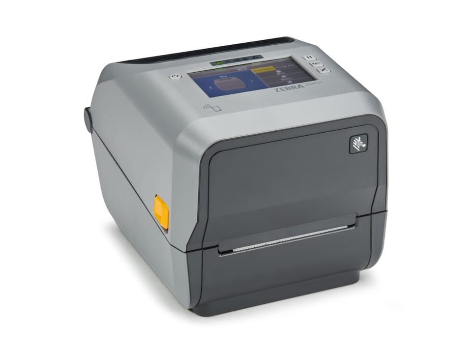 Zebra ZD621T thermal badge printer with colour touchscreen available for event equipment rental in Dubai and across the UAE from Xenial Events